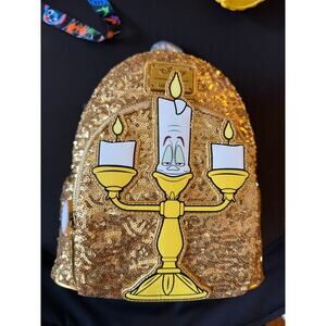 Disney's Beauty and the Beast Lumiere Loungefly Backpack, BNWT